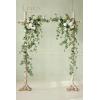 imageLings Moment Wedding Arch Flowers with Hanging Vines Emerald ampamp Tawny Beige Set of 2 for Wedding Ceremony Reception Wall Decorations Not Include ArchEmerald Green