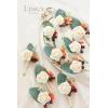imageLings Moment Boutonniere for Men 10pcs Groomsmen Guest Boutonniere Artificial Flowers for Wedding DcorPromHomecomingetcBeigeCrmcream  Orange