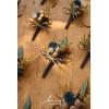 imageLings Moment Boutonniere for Men 10pcs Groomsmen Guest Boutonniere Artificial Flowers for Wedding DcorPromHomecomingetcBeigeOrdark Teal  Orange