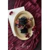 imageLings Moment Single Pocket Boutonniere for Man Groom Artificial Flowers for Wedding DecorPromHomecomingGraduation etcGlowing Cream BlushBlkblack  Gothic Burgundy
