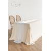 imageLings Moment Sheer Chiffon Like Tablecloth ampamp Red Table Runner Set for 46ft Long Table for Wedding Reception HeadSweetheart Table 9x11ft Red ampamp White9ft x 11ft