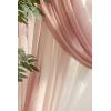 imageLings Moment Deluxe Red Artificial Wedding Arch Flowers with Drapes KitPack of 5 2pcs Flower Arrangements 3pcs Hanging Sheer Drapes Marsala Ceremony Arbor Reception Backdrop Rose Floral DecorationsPkdusty Rose  Cream 02