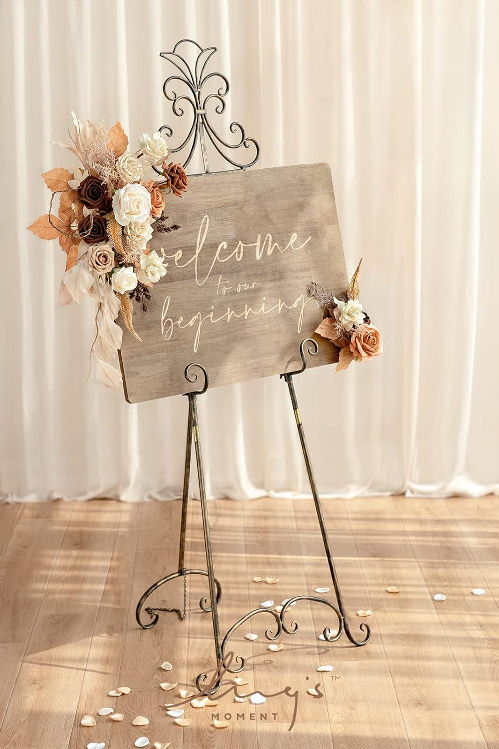 imageLings Moment PreArranged Wedding Flower Packages in Rust ampamp SepiaCeremony Decor Package Set of 15