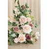 imageLings Moment 2pcs Wedding Flowers Garland Artificial Floral Swag Arch Decorations Greenery Arrangements Dusty Rose Cream Ceremony Reception Garden Easel Wall Entryway Outdoor BoardNOT Include SignDusty Rose  Cream