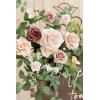 imageLings Moment 2pcs Wedding Flowers Garland Artificial Floral Swag Arch Decorations Greenery Arrangements Dusty Rose Cream Ceremony Reception Garden Easel Wall Entryway Outdoor BoardNOT Include SignDusty Rose  Cream