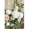 imageLings Moment 2pcs Wedding Flowers Garland Artificial Floral Swag Arch Decorations Greenery Arrangements Dusty Rose Cream Ceremony Reception Garden Easel Wall Entryway Outdoor BoardNOT Include SignWhite  Sage