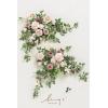 imageLings Moment 2pcs Wedding Flowers Garland Artificial Floral Swag Arch Decorations Greenery Arrangements Dusty Rose Cream Ceremony Reception Garden Easel Wall Entryway Outdoor BoardNOT Include SignDusty Rose  Cream