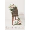 imageLings Moment 2pcs Wedding Flowers Garland Artificial Floral Swag Arch Decorations Greenery Arrangements Dusty Rose Cream Ceremony Reception Garden Easel Wall Entryway Outdoor BoardNOT Include SignDusty Rose  Cream