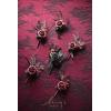 imageLings Moment Boutonniere for Men 6pcs Groom Groomsmen Boutonniere Artificial Flowers for Wedding DecorPromHomecoming etcWalnut BrownBlkblack  Gothic Burgundy