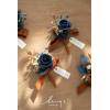 imageLings Moment Boutonniere for Men 6pcs Groom Groomsmen Boutonniere Artificial Flowers for Wedding DecorPromHomecoming etcWalnut BrownBluburnt Orange  Navy Blue