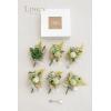 imageLings Moment Boutonniere for Men 6pcs Groom Groomsmen Boutonniere Artificial Flowers for Wedding DecorPromHomecoming etcWalnut BrownGrnemerald Green  Beige