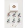 imageLings Moment Boutonniere for Men 6pcs Groom Groomsmen Boutonniere Artificial Flowers for Wedding DecorPromHomecoming etcWalnut BrownGrygray  Dusty Rose