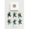 imageLings Moment Boutonniere for Men 6pcs Groom Groomsmen Boutonniere Artificial Flowers for Wedding DecorPromHomecoming etcWalnut BrownOrdark Teal  Burnt Orange