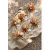 imageLings Moment Boutonniere for Men 6pcs Groom Groomsmen Boutonniere Artificial Flowers for Wedding DecorPromHomecoming etcWalnut BrownOrrust Boho  Terracotta