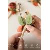 imageLings Moment Boutonniere for Men 6pcs Groom Groomsmen Boutonniere Artificial Flowers for Wedding DecorPromHomecoming etcWalnut BrownOrterracotta  Orange