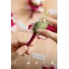 imageLings Moment Boutonniere for Men 6pcs Groom Groomsmen Boutonniere Artificial Flowers for Wedding DecorPromHomecoming etcWalnut BrownPkblush  Hot Pink