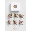 imageLings Moment Boutonniere for Men 6pcs Groom Groomsmen Boutonniere Artificial Flowers for Wedding DecorPromHomecoming etcWalnut BrownPkcinnamon Rose  Pink