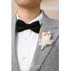 imageLings Moment Boutonniere for Men 6pcs Groom Groomsmen Boutonniere Artificial Flowers for Wedding DecorPromHomecoming etcWalnut BrownPkcream  Blush