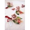 imageLings Moment Boutonniere for Men 6pcs Groom Groomsmen Boutonniere Artificial Flowers for Wedding DecorPromHomecoming etcWalnut BrownPkmarsala  Dusty Rose