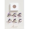 imageLings Moment Boutonniere for Men 6pcs Groom Groomsmen Boutonniere Artificial Flowers for Wedding DecorPromHomecoming etcWalnut BrownPrplpurple Lavender  Lilac