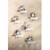 imageLings Moment Boutonniere for Men 6pcs Groom Groomsmen Boutonniere Artificial Flowers for Wedding DecorPromHomecoming etcWalnut BrownPrplpurple Lavender  Lilac