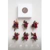 imageLings Moment Boutonniere for Men 6pcs Groom Groomsmen Boutonniere Artificial Flowers for Wedding DecorPromHomecoming etcWalnut BrownRedburgundy  Marsala