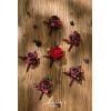 imageLings Moment Boutonniere for Men 6pcs Groom Groomsmen Boutonniere Artificial Flowers for Wedding DecorPromHomecoming etcWalnut BrownRedburgundy  Red