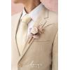 imageLings Moment Boutonniere for Men 6pcs Groom Groomsmen Boutonniere Artificial Flowers for Wedding DecorPromHomecoming etcWalnut BrownSunpurple Lilac  Boho