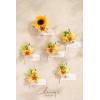 imageLings Moment Boutonniere for Men 6pcs Groom Groomsmen Boutonniere Artificial Flowers for Wedding DecorPromHomecoming etcWalnut BrownSunsunflower  Yellow