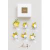 imageLings Moment Boutonniere for Men 6pcs Groom Groomsmen Boutonniere Artificial Flowers for Wedding DecorPromHomecoming etcWalnut BrownYlwyellow