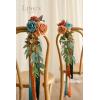 imageLings Moment PreArranged Wedding Flower Packages in Teal ampamp Burnt OrangeCeremony Decor Package Set of 15