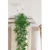 imageLings Momemnt Italian Ruscus Artificial Plants Vines58ft Detachable Hanging Laurel Leaves Greenery Garland Realistic Texture Filler Decor for RoomWallOffice Wedding Arrangement OutdoorShelf58ft x 1PCS