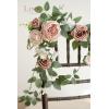 imageLings Moment 6Pack 18ft Artificial Flowers Garland Terracotta Lantern Flower Centerpieces Burnt Orange Wedding Aisle Decor Chair Flowers Arch Floral for Mantel Signs DIY Table Window Cake DecorationDusty Rose  Cream