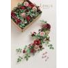 imageLings Moment 6Pack 18ft Artificial Flowers Garland Terracotta Lantern Flower Centerpieces Burnt Orange Wedding Aisle Decor Chair Flowers Arch Floral for Mantel Signs DIY Table Window Cake DecorationBurgundy  Dusty Rose