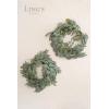 imageLings Moment Artificial Eucalyptus and Willow Greenery Garlands 59ft 2pcs Fake Vines for Wedding Table RunnerArchEnter Aisle Hanging DecorationsDusty Green Eucalyptus and Willow Garland