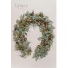 imageLings Moment Artificial Eucalyptus and Willow Greenery Garlands 59ft 2pcs Fake Vines for Wedding Table RunnerArchEnter Aisle Hanging DecorationsEucalyptus and Willow Garland  Terracotta Flowers