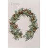 imageLings Moment Artificial Eucalyptus and Willow Greenery Garlands 59ft 2pcs Fake Vines for Wedding Table RunnerArchEnter Aisle Hanging DecorationsEucalyptus and Willow Garland  Terracotta Flowers