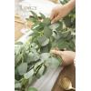 imageLings Moment Artificial Eucalyptus and Willow Greenery Garlands 59ft 2pcs Fake Vines for Wedding Table RunnerArchEnter Aisle Hanging DecorationsSage Green Eucalyptus and Willow Garland