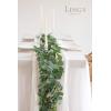 imageLings Moment Artificial Eucalyptus and Willow Greenery Garlands 59ft 2pcs Fake Vines for Wedding Table RunnerArchEnter Aisle Hanging DecorationsSage Green Eucalyptus and Willow Garland