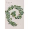 imageLings Moment Artificial Eucalyptus and Willow Greenery Garlands 59ft 2pcs Fake Vines for Wedding Table RunnerArchEnter Aisle Hanging DecorationsSage Green Eucalyptus and Willow Garland