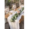 imageLings Moment Artificial Eucalyptus and Willow Greenery Garlands 59ft 2pcs Fake Vines for Wedding Table RunnerArchEnter Aisle Hanging DecorationsSage Green Eucalyptus and Willow Garland