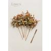 imageLings Moment Artificial Plants Amber Eucalyptus Leaves Branches6Pcs 175quot Tall Fake Greenery Filler wStems Realistic Texture Money Plant Leaves Decor for Wedding BouquetsTable Centerpieces RoomFallamber