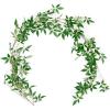 imageLings Momemnt Italian Ruscus Artificial Plants Vines58ft Detachable Hanging Laurel Leaves Greenery Garland Realistic Texture Filler Decor for RoomWallOffice Wedding Arrangement OutdoorShelf58ft x 1PCS