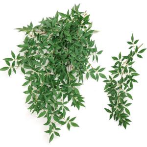 imageLings Momemnt Italian Ruscus Artificial Plants Vines58ft Detachable Hanging Laurel Leaves Greenery Garland Realistic Texture Filler Decor for RoomWallOffice Wedding Arrangement OutdoorShelf1125x 7Pcs
