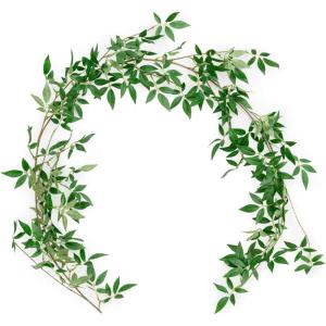 imageLings Momemnt Italian Ruscus Artificial Plants Vines58ft Detachable Hanging Laurel Leaves Greenery Garland Realistic Texture Filler Decor for RoomWallOffice Wedding Arrangement OutdoorShelf58ft x 1PCS