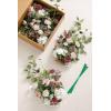imageLings Moment 175quot Tall Standing Artificial Flowers Arrangements 4 pcs Fall Wedding Aisle Runner Chair Decorations White Beige Centerpieces for Ceremony Reception Rose Floral Party OutdoorDusty Rose  Mauve