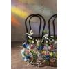 imageLings Moment 175quot Tall Standing Artificial Flowers Arrangements 4 pcs Fall Wedding Aisle Runner Chair Decorations White Beige Centerpieces for Ceremony Reception Rose Floral Party OutdoorDusty Rose  Navy2024 New