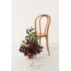 imageLings Moment 175quot Tall Standing Artificial Flowers Arrangements 4 pcs Fall Wedding Aisle Runner Chair Decorations White Beige Centerpieces for Ceremony Reception Rose Floral Party OutdoorBordeaux Red