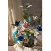 imageLings Moment 175quot Tall Standing Artificial Flowers Arrangements 4 pcs Fall Wedding Aisle Runner Chair Decorations White Beige Centerpieces for Ceremony Reception Rose Floral Party OutdoorDusty Rose  Navy2024 New