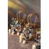imageLings Moment 175quot Tall Standing Artificial Flowers Arrangements 4 pcs Fall Wedding Aisle Runner Chair Decorations White Beige Centerpieces for Ceremony Reception Rose Floral Party OutdoorDusty Rose  Navy2024 New